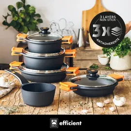 Bra Efficient Topf-Set 9-tlg. 4 x Topf + 4 x Deckel