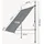pro.tec Klemmmarkise Stem 200 x 120 cm mittelgrau