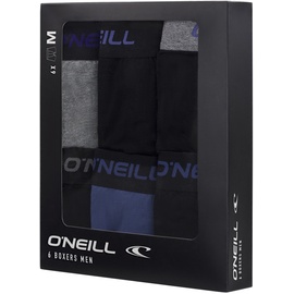 O'Neill Herren Boxershort Plain 6er Pack L