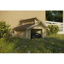 Garage für Rasenmäher Roboter 2