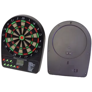 KOMBIUDA Elektronische Dartscheibe Batteriebetrieben Mit Hellem LCD-Display Turnierscheibe Spieleoptionen Spieler Kapazität Inklusive Cricket Stabile Thermoresin Bereiche Batteriebetrieben