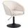 Svita Cocktailsessel Jamaika Samt 59 x 95 x 59 cm Creme drehbar mit Rollen