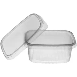 DayBays 6000 Stk. Feinkostbecher PP 300 cc. 108x81x60 mm eckig Kombi-Verpackung inklusive passende Deckel