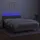 vidaXL Boxspringbett mit Matratze & LED Hellgrau 140x200 cm Stoff