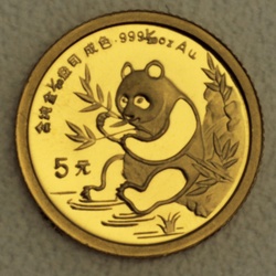 Goldmünze 1/20oz Panda 1991 (China)