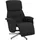 vidaXL Relaxsessel mit Fußteil Polyester 91 x 105 x 91 cm Schwarz drehbar