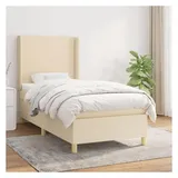 vidaXL Boxspringbett 100 x 200 cm Creme