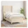 vidaXL Boxspringbett 100 x 200 cm Creme