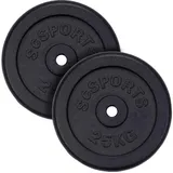 ScSPORTS ScSPORTS® Hantelscheiben Einzeln/Set Ø 30mm Gusseisen Gewichtsscheiben Gewichte