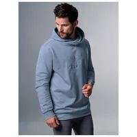 Trigema Kapuzensweatshirt »TRIGEMA Kapuzenpullover mit großem 3D-Motiv«, blau