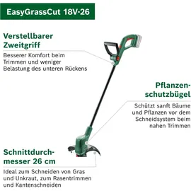 Bosch EasyGrassCut 18V-26 ohne Akku