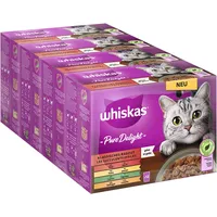 Whiskas 1+ Katzenfutter Pure Delight Klassische Auswahl in Gelee,