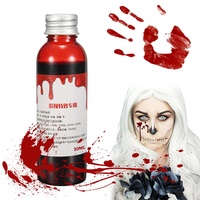 Halloween Kunstblut,Geronnenes Blutplasma,Realistisch, Abwaschbar und Sicher für Zombies, Vampire, Monster, Cosplay,30ML