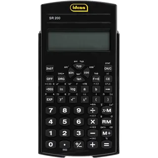 IDENA Schulrechner SR 200, 10-stelliges Display, schwarz