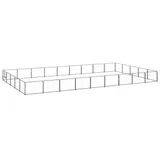 vidaXL Hundezwinger Schwarz 45 m2 Stahl