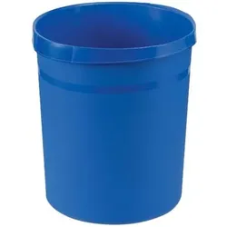 HAN Papierkorb GRIP mit Rand, 18 l, blau, 2 Griffmulden, extra stabil