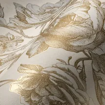A.S. Création My Home My Spa Vliestapete Blumen Gold Beige 10,05 x 0,53 m 387003