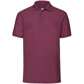 FRUIT OF THE LOOM 65/35 Polo Herren Poloshirt in versch. Farben und Größen, burgund, 3XL