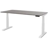 Assmann Electronic ASSMANN Schreibtisch Schiefer, Weiß, Metall, Rechteckig,Rechteckig, 160x121x70 cm, Arbeitszimmer, Schreibtische, Bürotische