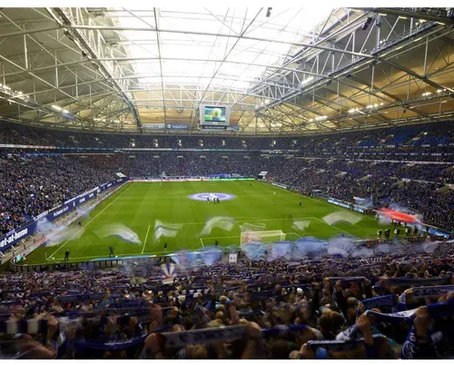 K&L Wall Art Vliestapete »XXL Vliestapete«, FC Schalke 04 Fußballfan, mehrfarbig, matt - bunt