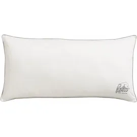 RIBECO Microfaserkissen Marie 40 x 80 cm Weiß