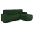 Sofnet Ecksofa Roma L mit Schlaffunktion und Bettkasten - Cord Stoff - L-Form Couch, Polstersofa, Schlafsofa, Sofagarnitur (Grün (Poso 014))