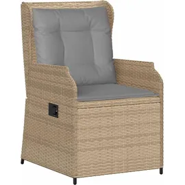 vidaXL Gartenbank 2 pcs 110 x 60 x 80 cm Beige