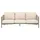 AppleBee Bora Bora Loungesofa 204cm Aluminium taupe