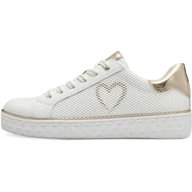Marco Tozzi Guido Maria Kretschmer Sneaker flach dicker Sohle Bequem, weiß 38 EU