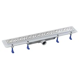 a&n&a aQualine MARMI Ablaufgarnitur Bodenrinne Edelstahl Silber