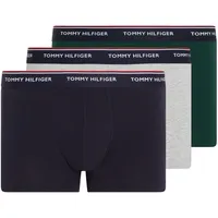 Trunk TOMMY HILFIGER UNDERWEAR "3P TRUNK" Gr. XXL (56), bunt (hunter/grey htr/des sky) Herren Unterhosen mit Logo-Elastikbund