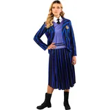 Rubies Damen Wednesday Nevermore Schuluniform-Kostüm, Blau, M