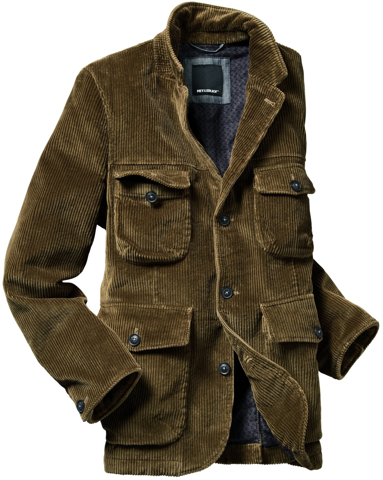 Mey & Edlich Herren Jacke Charakter-Cordjacke grün 110 - 110