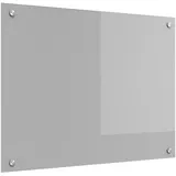 vidaXL Küchenrückwand Hellgrau 80x60x0,6 cm Hartglas