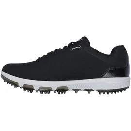 SKECHERS Herren Pro 6 wasserdichter Golfschuh Schwarz/Grau ohne Spikes 45.5 EU