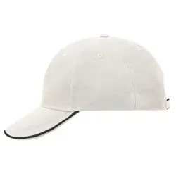 Doppelsandwich Cap MB6197, natur/navy-blau/khaki, Einheitsgröße - navy-blau