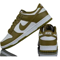 Nike Dunk Low Retro Pacific Moss", Größe: 42,5, - Braun