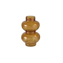 Boltze Vase Melua H:20 cm MELUA in Glas lackiert braun