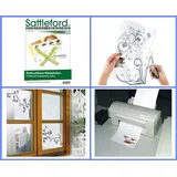 Sattleford 5 Klebefolien A4 transparent für Inkjet