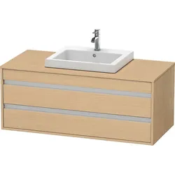 Duravit Waschtischunterschrank wandhängend „Ketho“ 120 × 49,6 × 55 cm in Eiche Natur