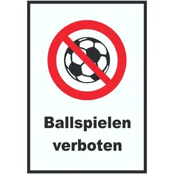 Ballspielen verboten Schild A3 (297x420mm)