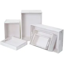 MCW Holzbox MCW-C20 6-tlg. weiß shabby