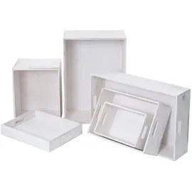 MCW Holzbox MCW-C20 6-tlg. weiß shabby