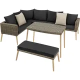 Tectake Rattan Lounge Pula natur