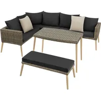 Tectake Rattan Lounge Pula natur