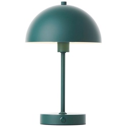 mokebo Tischleuchte Der Leuchtturm, Warmweiß, Tischlampe kabellos, aufladbar, dimmbare vintage LED-Lampe mit Akku beige|grün 20 cm x 31.5 cm x 20 cm