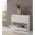 Dmora Schuhschrank 101 x 82 x 27 cm glänzend weiß
