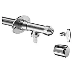 Schell Polar II Außenwandventil 039970399 frostsicher, mattchrom, ohne Rohrbelüfter