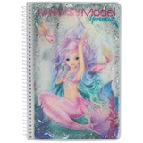 DEPESCHE 10472 TOPModel Fantasy - Malbuch Mermaid, Ausmal-Buch im Meerjungfrauen-Design, 80 Seiten, inkl. Sticker, ca. 17 x 23,5 x 1,5 cm