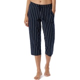 SCHIESSER Damen, Schlafhose 3/4 lang kurz Baumwolle & Relax Organic Cotton Schlafanzug Hose Blau, (48)